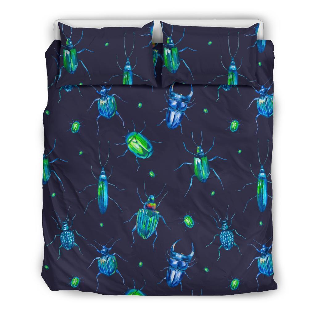 Drawing Bug Pattern Print Duvet Cover Bedding Set-grizzshop