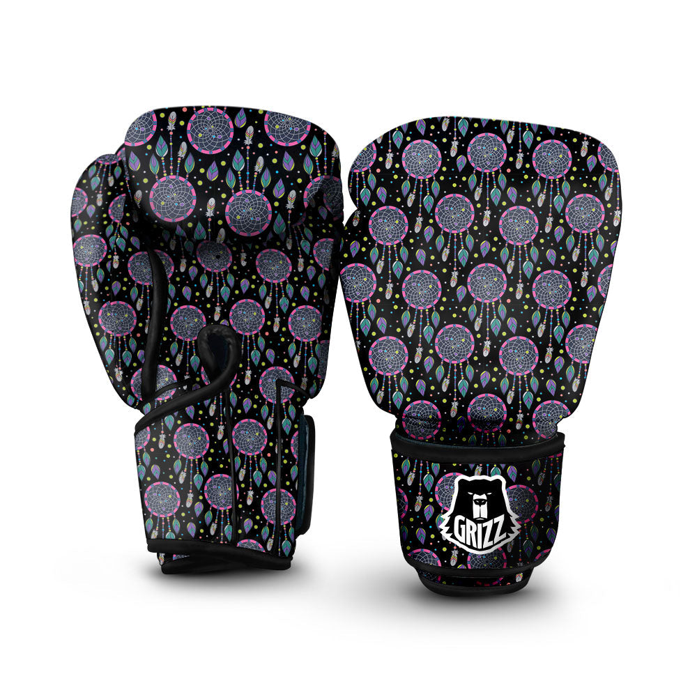 Dream Catcher Boho Print Pattern Boxing Gloves-grizzshop