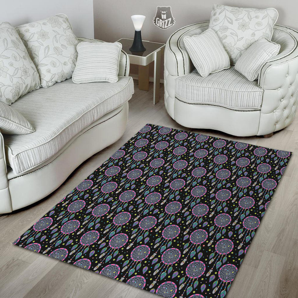 Dream Catcher Boho Print Pattern Floor Mat-grizzshop