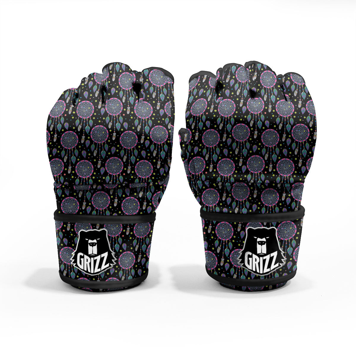 Dream Catcher Boho Print Pattern MMA Gloves-grizzshop