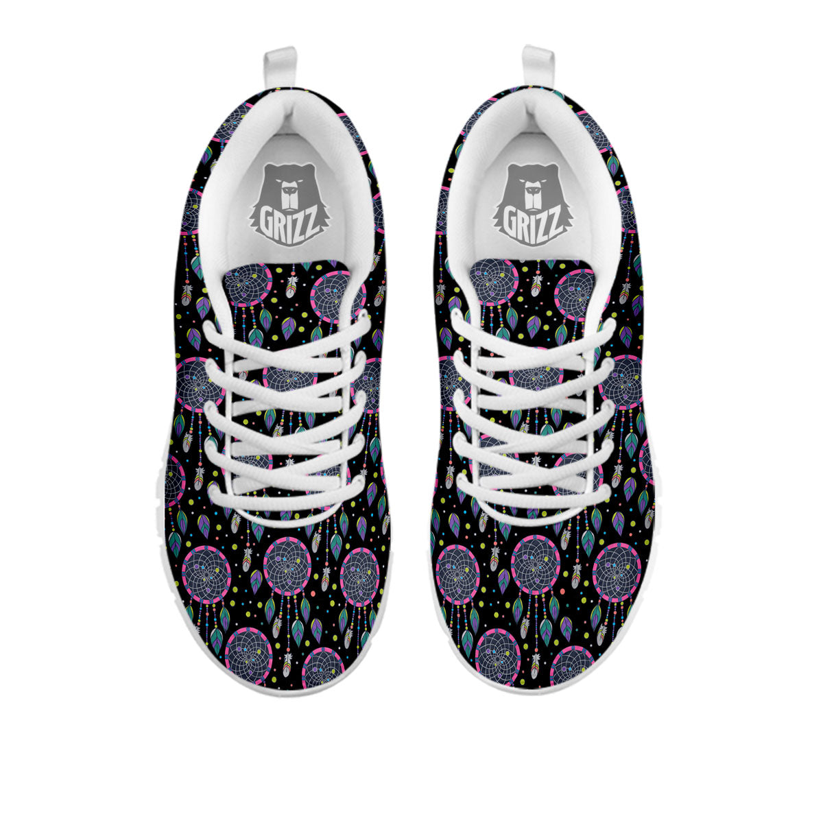 Dream Catcher Boho Print Pattern White Sneaker-grizzshop