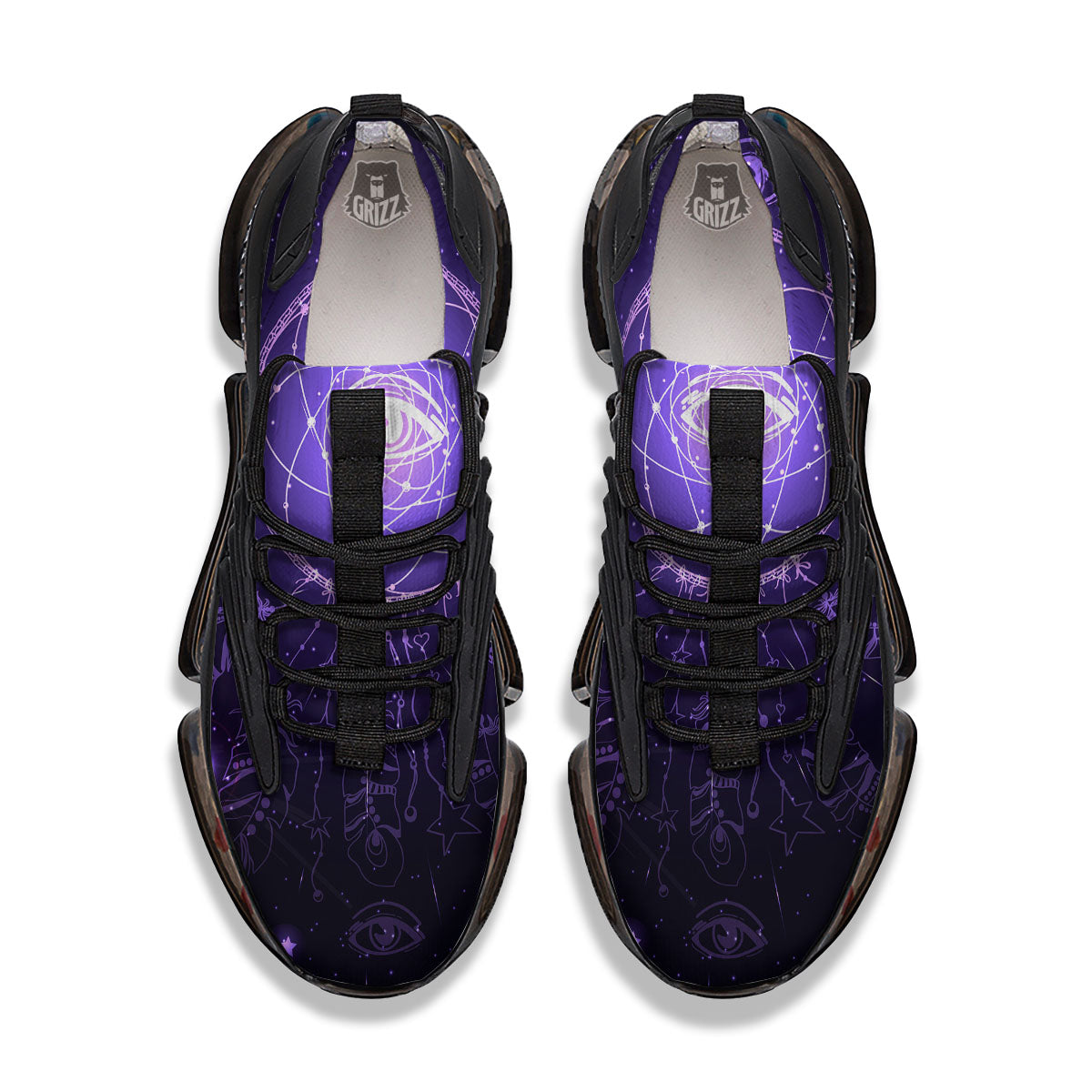 Dream Catcher Constellation Native Print Black Gym Shoes-grizzshop