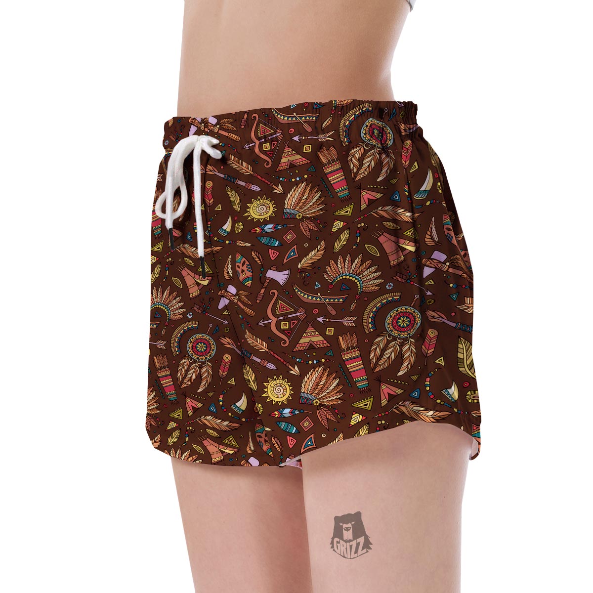 Dream Catcher Native American Boho Feather Women's Shorts-grizzshop