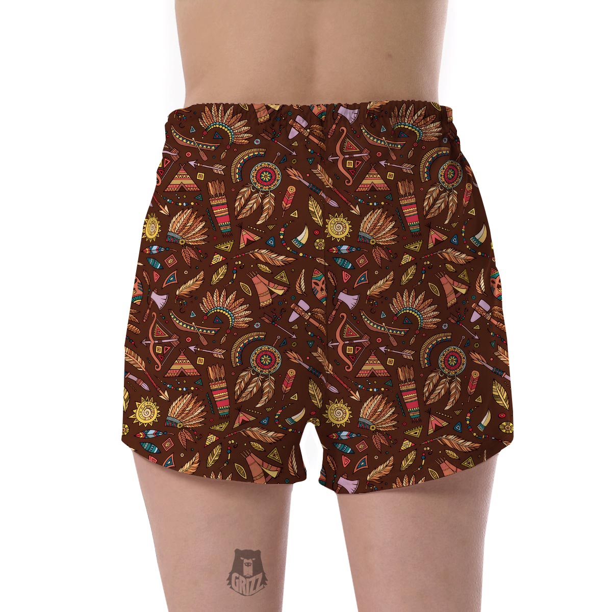Dream Catcher Native American Boho Feather Women's Shorts-grizzshop