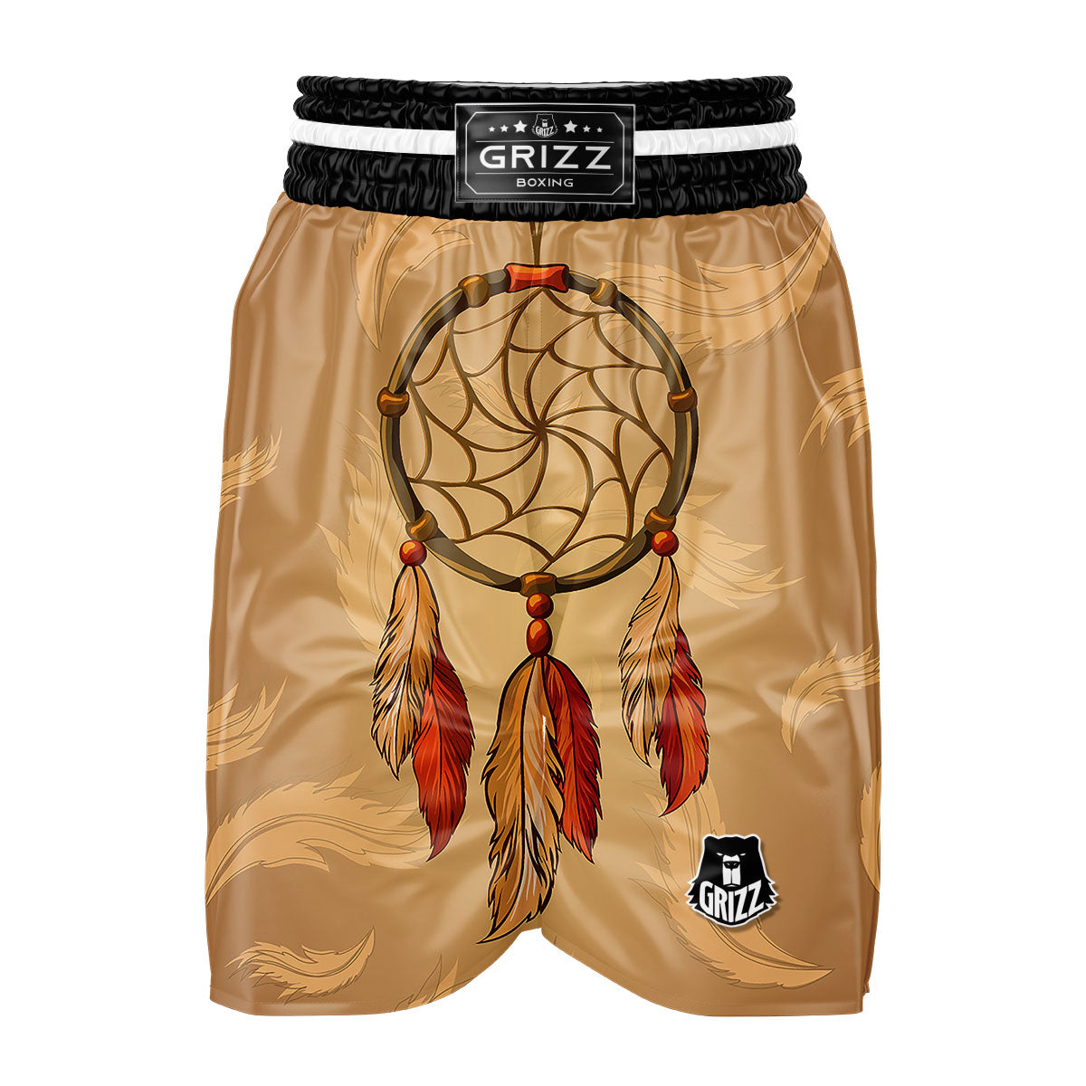 Dream Catcher Native American Print Boxing Shorts-grizzshop