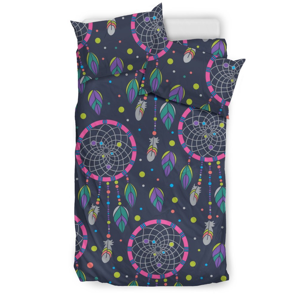 Dream Catcher Vintage Feather Duvet Cover Bedding Set-grizzshop