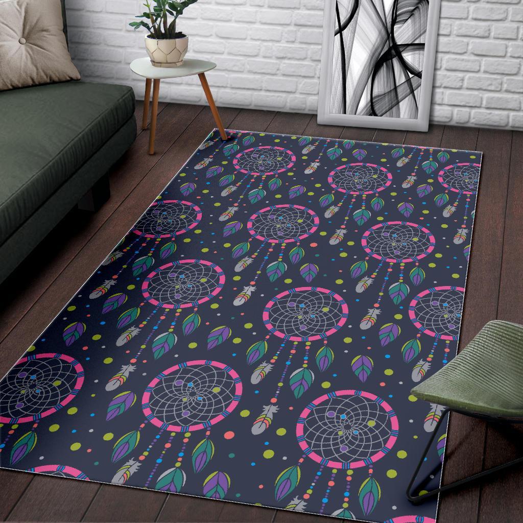 Dream Catcher Vintage Feather Floor Mat-grizzshop