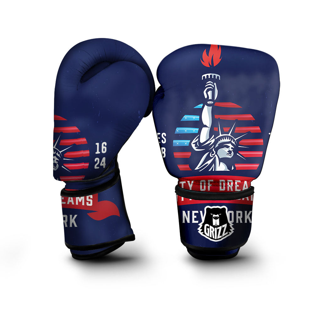 Dream Of Liberty American Print Boxing Gloves-grizzshop