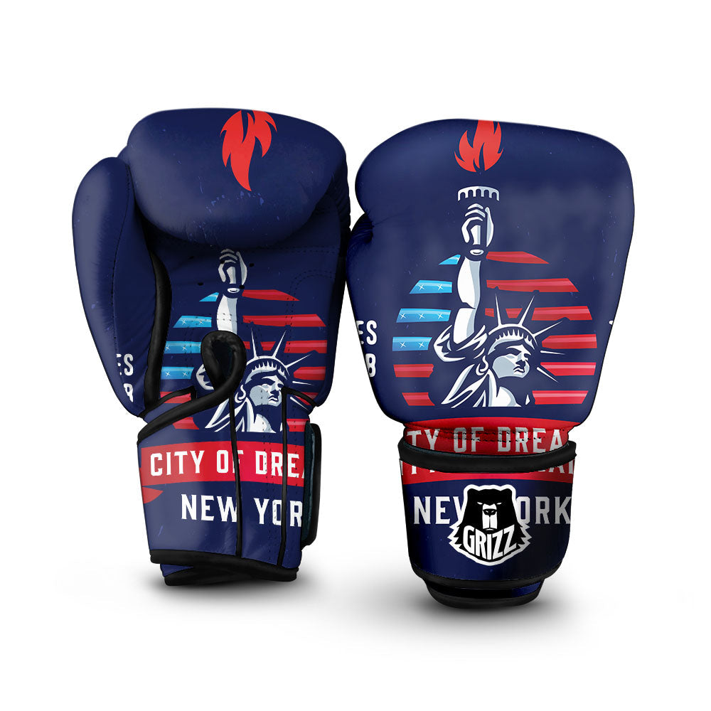 Dream Of Liberty American Print Boxing Gloves-grizzshop