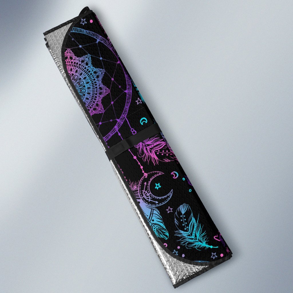 Dream catcher boho mandala Car Sun Shade-grizzshop
