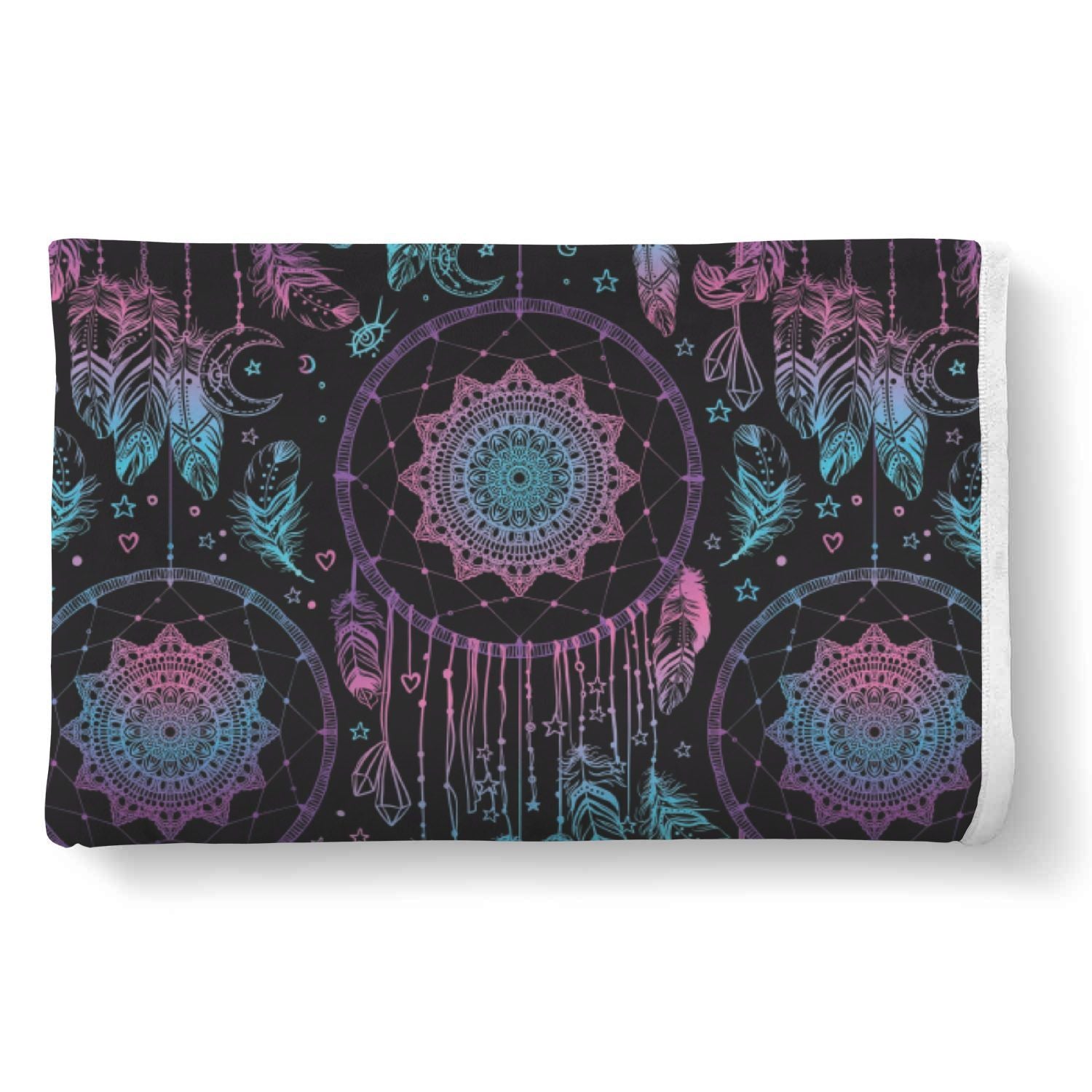 Dream catcher boho mandala Pattern Print Throw Blanket-grizzshop