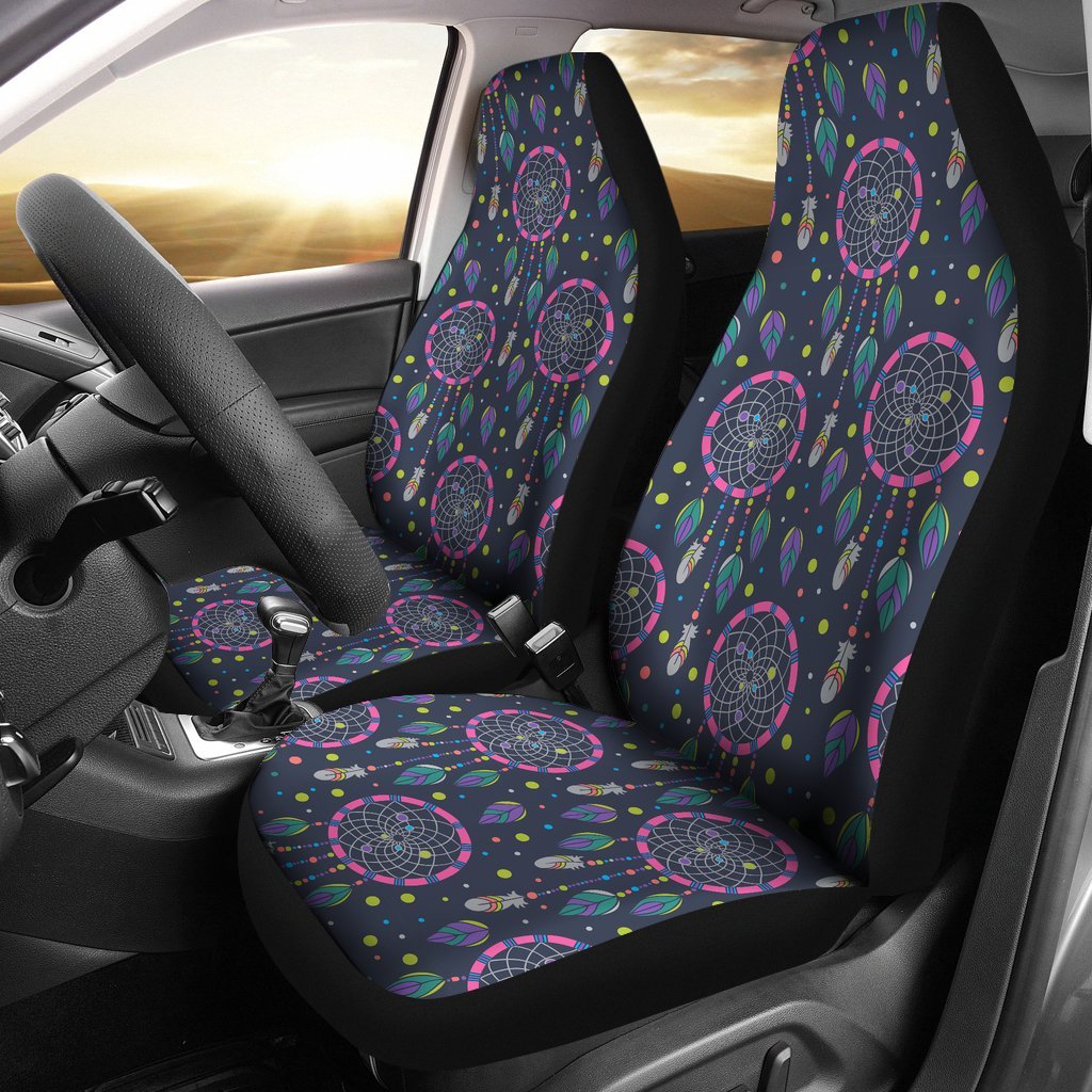 Dream Catcher Vintage Feather Universal Fit Car Seat Cover-grizzshop