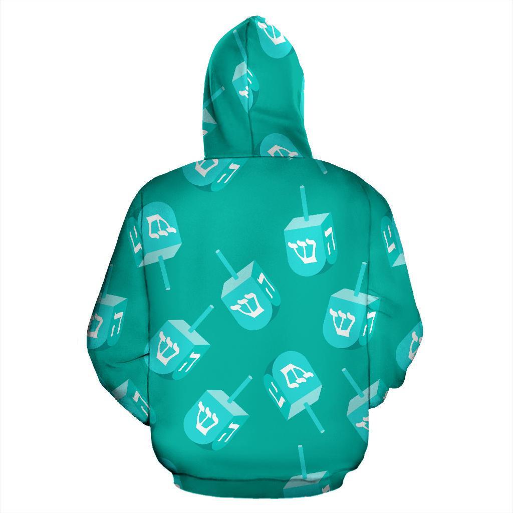 Dreidel Pattern Print Men Women Pullover Hoodie-grizzshop