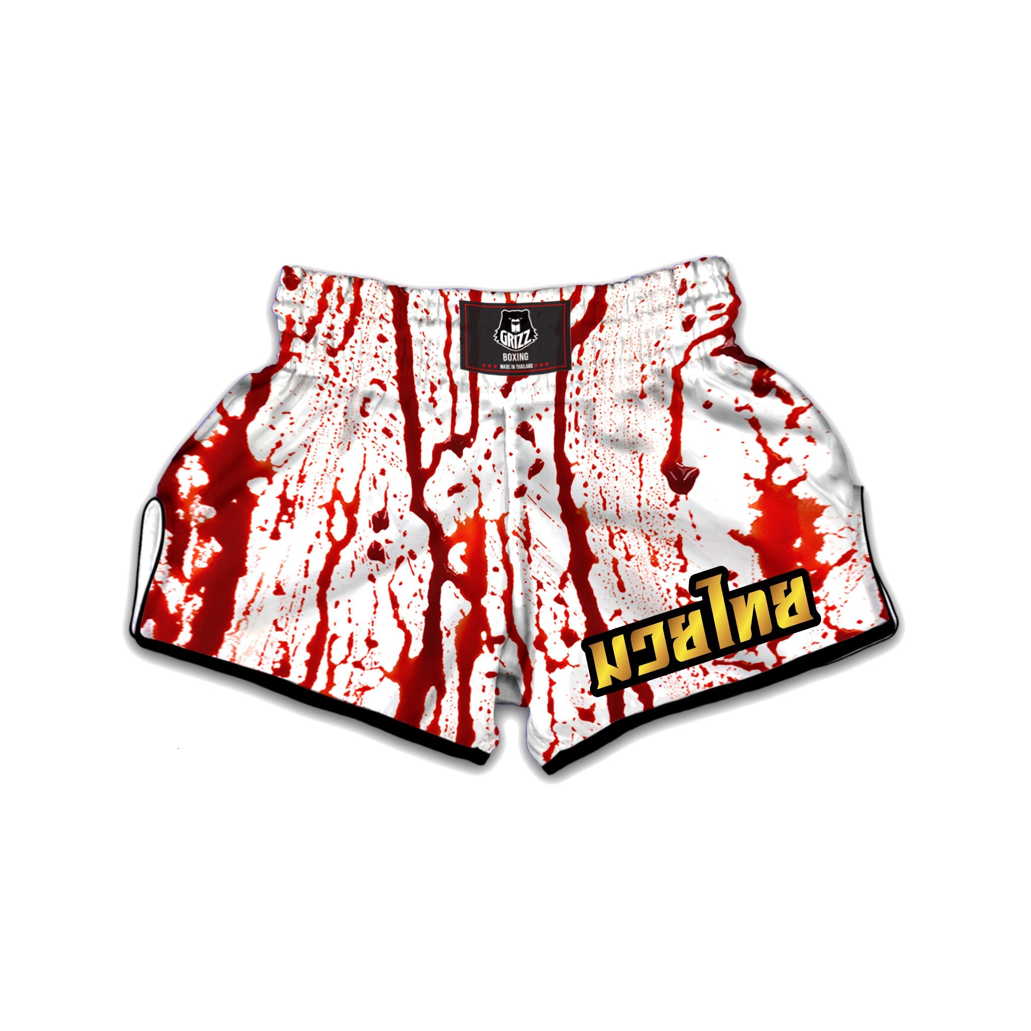 Dripping Blood Muay Thai Boxing Shorts-grizzshop