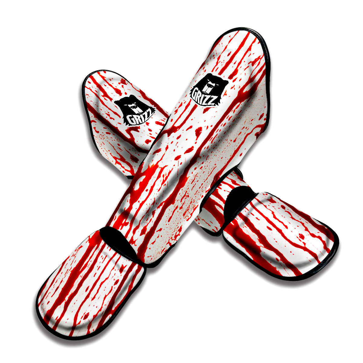 Dripping Blood Muay Thai Shin Guards-grizzshop