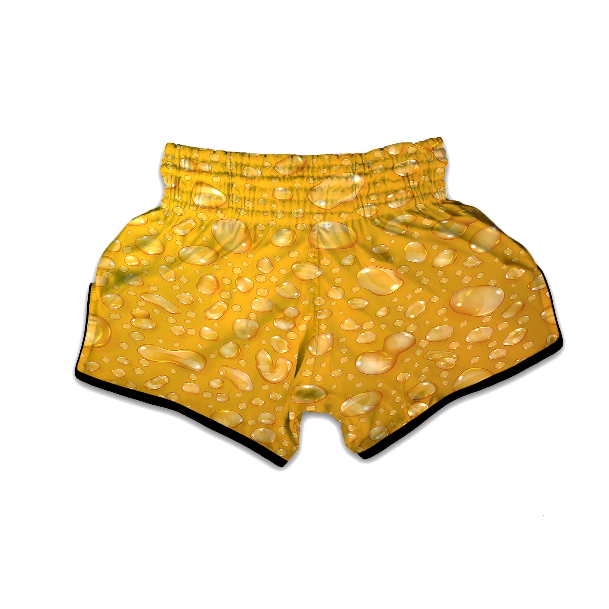 Drops Water On Beer Glass Print Muay Thai Boxing Shorts-grizzshop