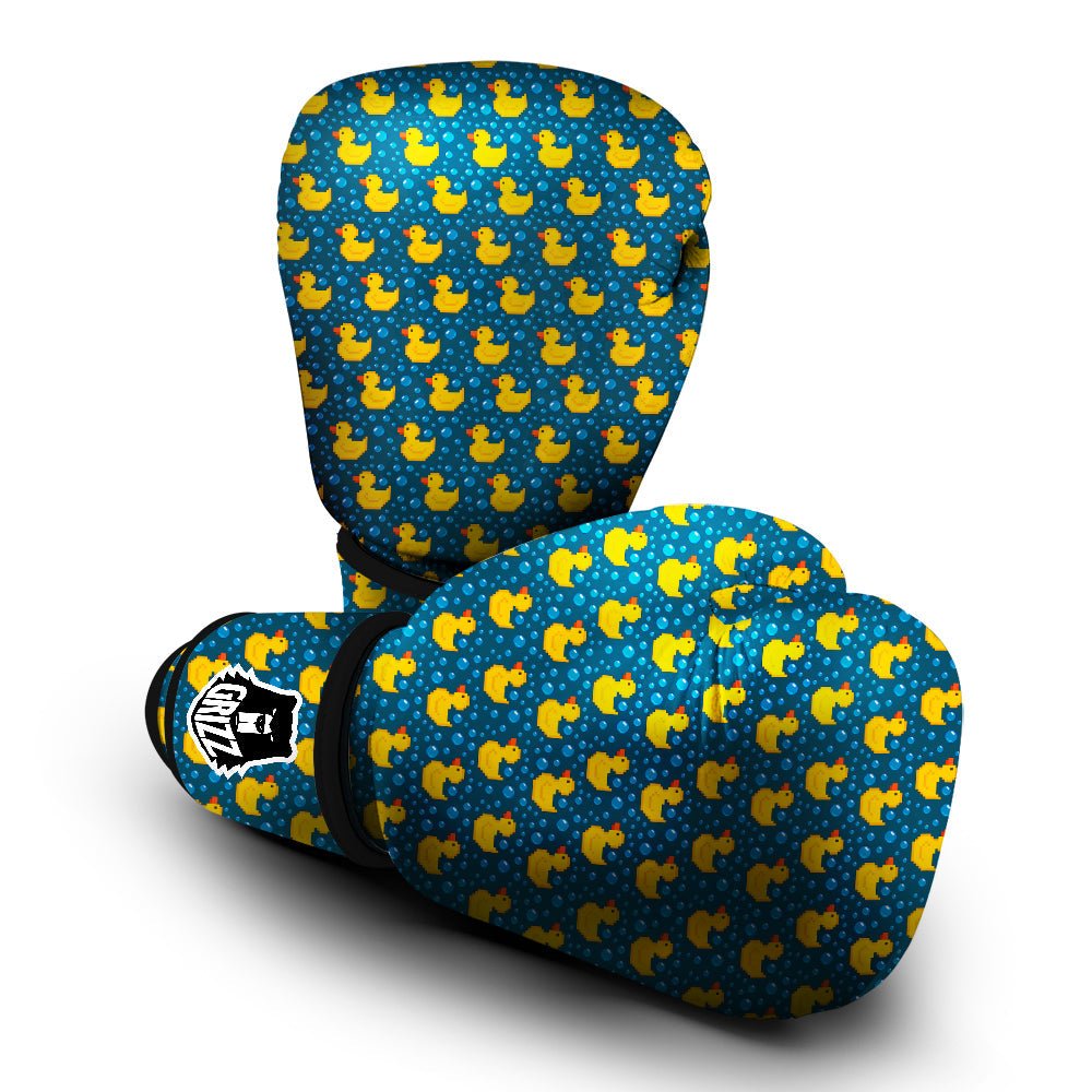 Duck 8-Bit Rubber Print Pattern Boxing Gloves-grizzshop