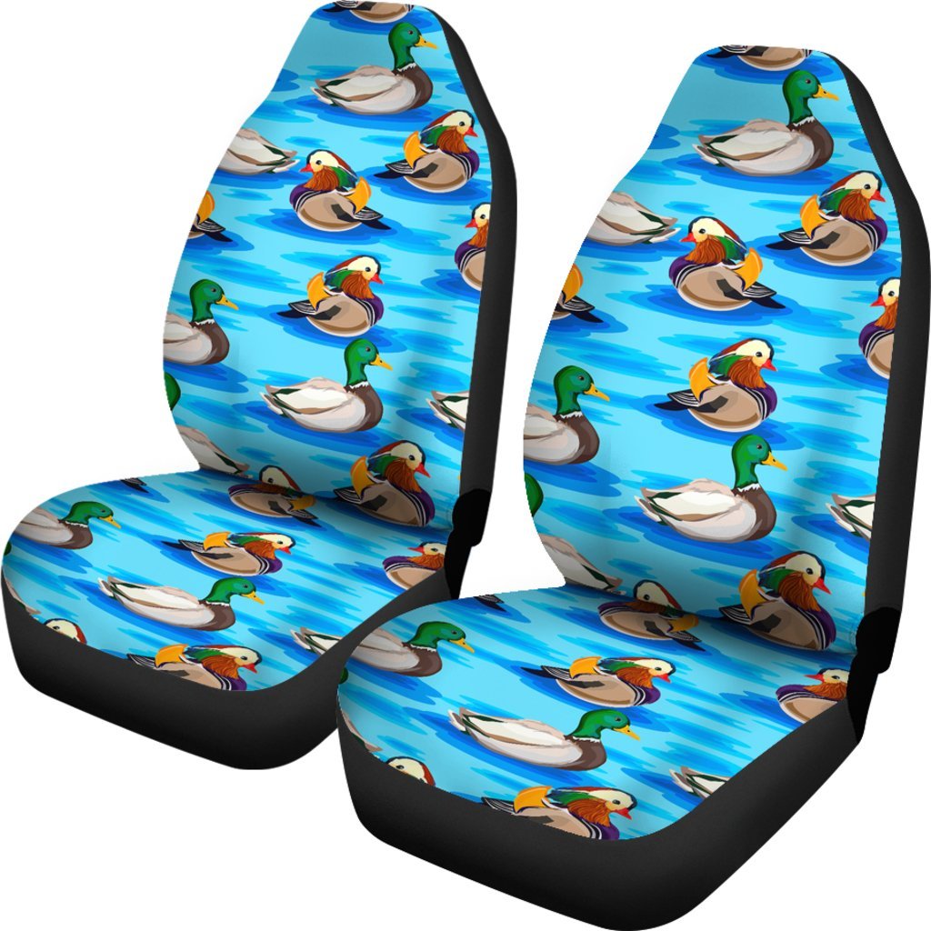 Duck Mallard Pattern Print Universal Fit Car Seat Cover-grizzshop