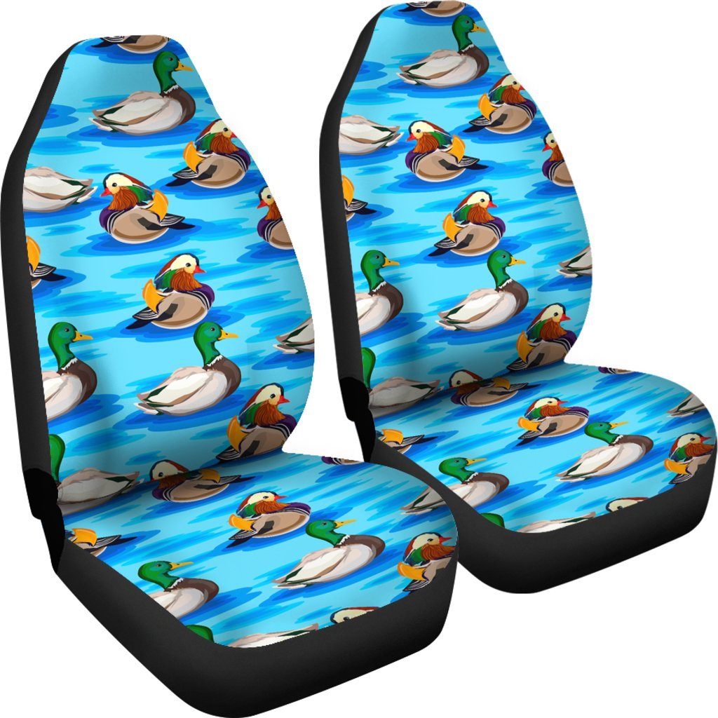 Duck Mallard Pattern Print Universal Fit Car Seat Cover-grizzshop
