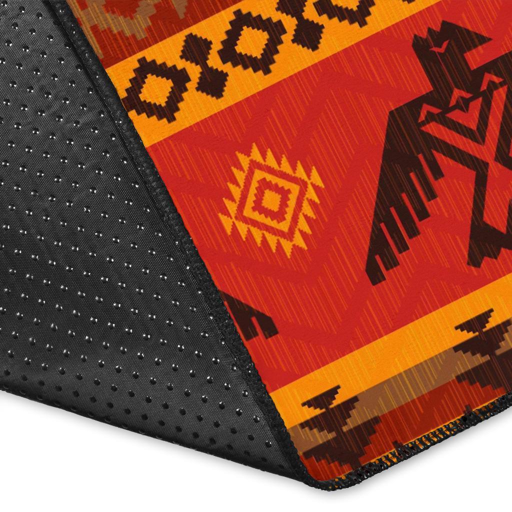 Eagle Native American Pattern Print Floor Mat-grizzshop