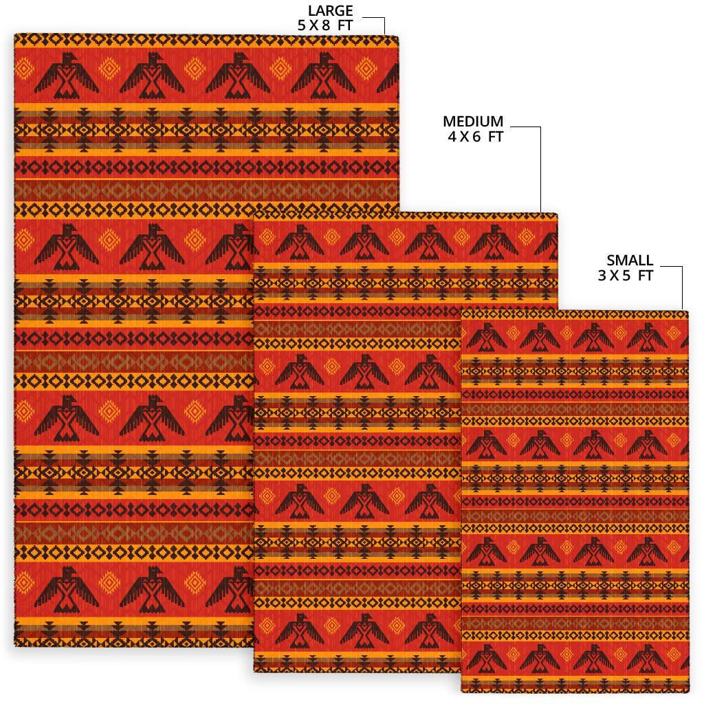 Eagle Native American Pattern Print Floor Mat-grizzshop