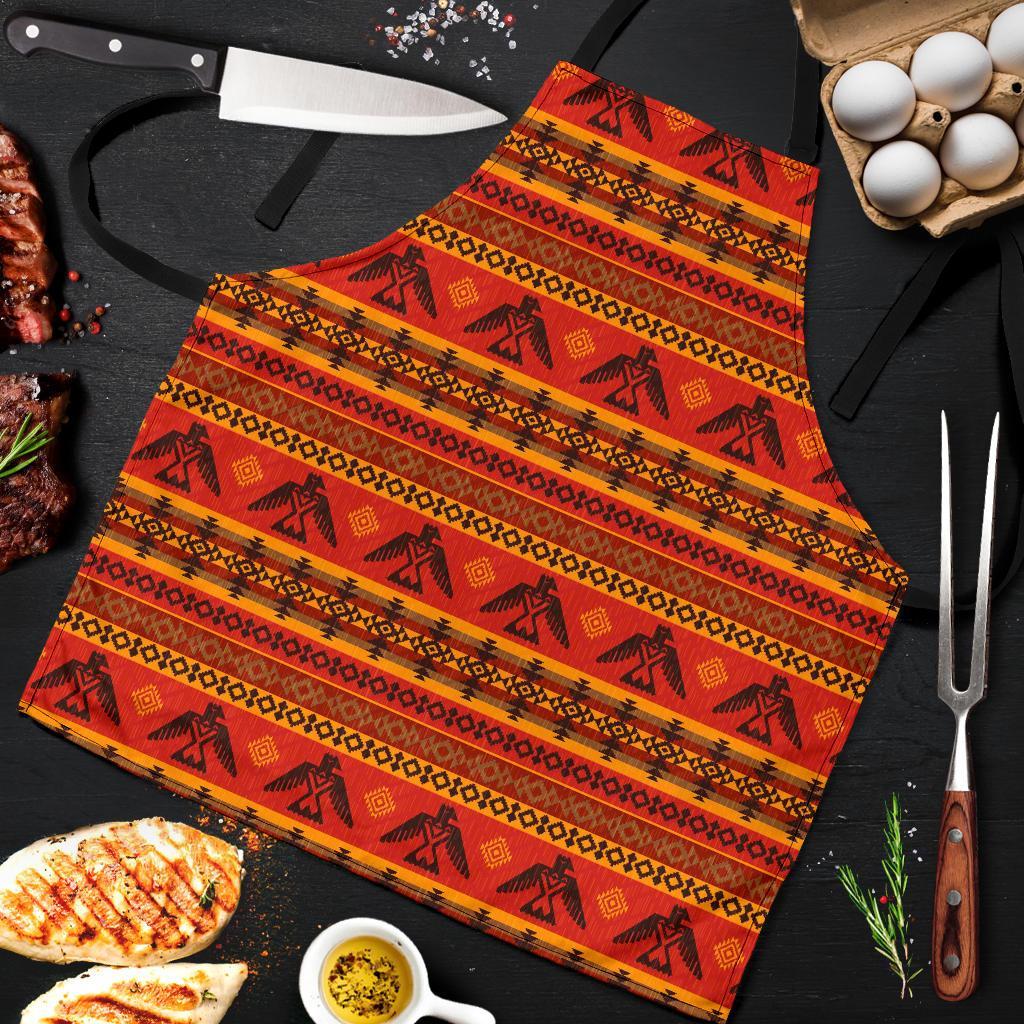 Eagle Native American Pattern Print Men's Apron-grizzshop