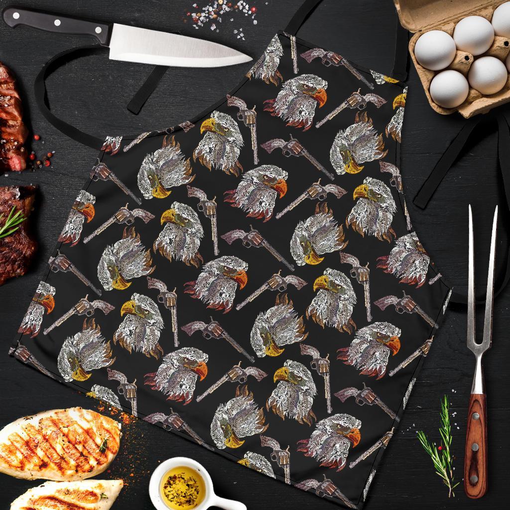Eagle Print Pattern Men's Apron-grizzshop