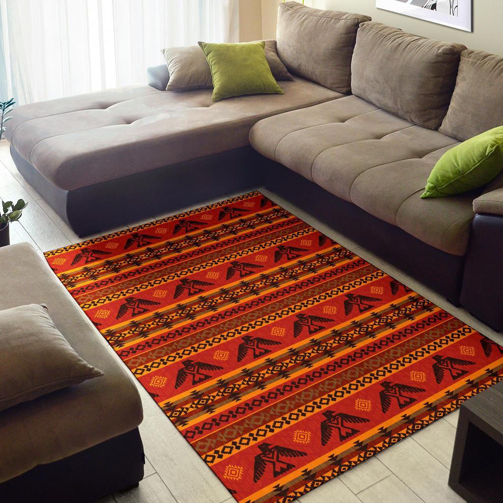 Eagle Native American Pattern Print Floor Mat-grizzshop