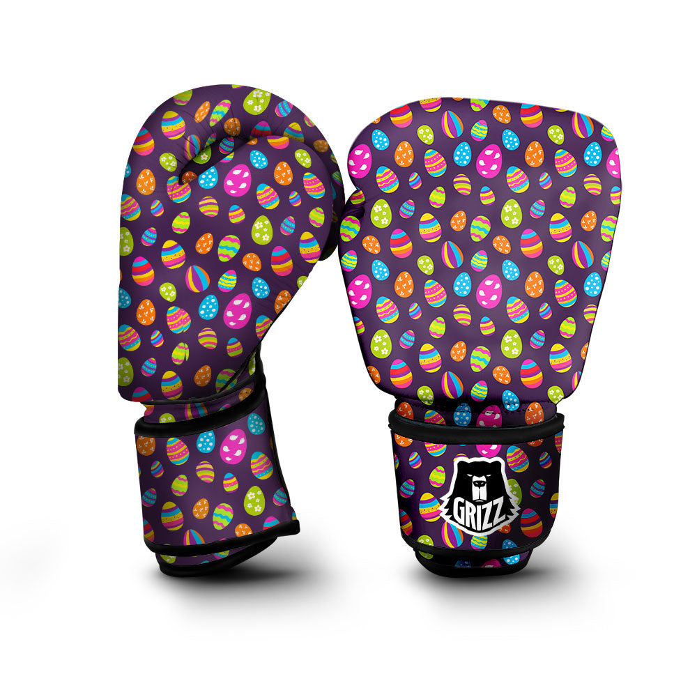 Easter Eggs Colorful Cute Print Pattern Boxing Gloves-grizzshop