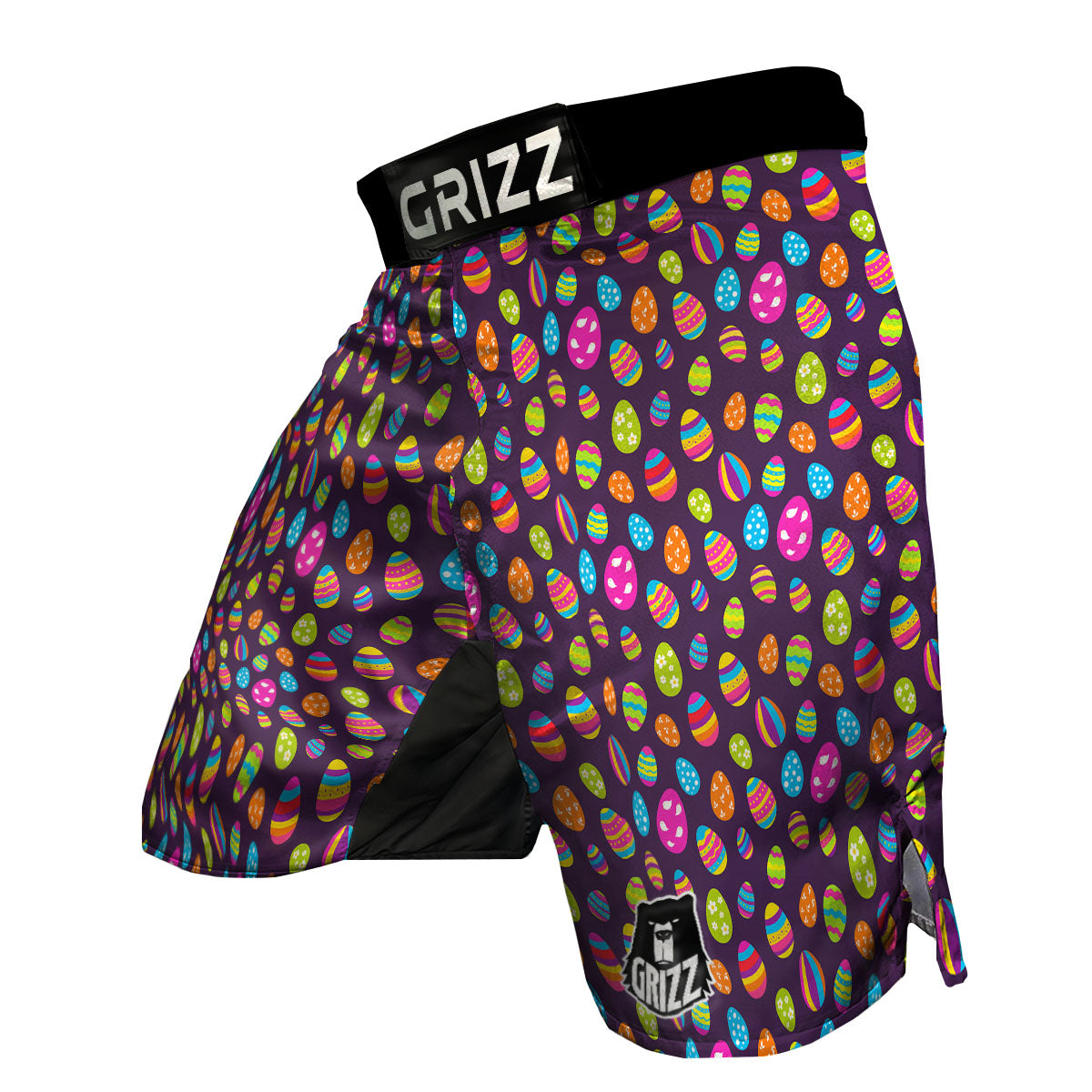 Easter Eggs Colorful Cute Print Pattern MMA Shorts-grizzshop