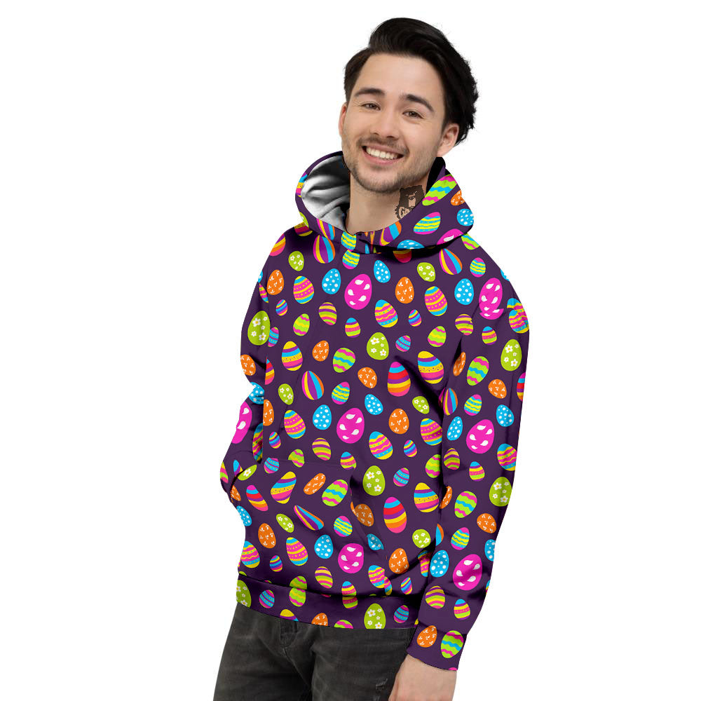 Easter Eggs Colorful Cute Print Pattern Men's Hoodie-grizzshop