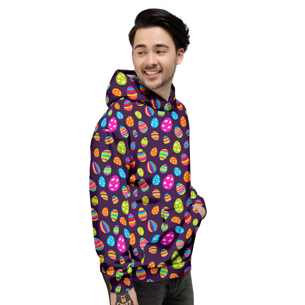Easter Eggs Colorful Cute Print Pattern Men's Hoodie-grizzshop