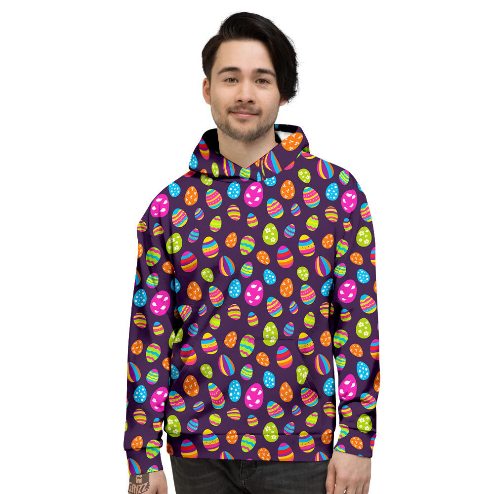 Easter Eggs Colorful Cute Print Pattern Men's Hoodie-grizzshop