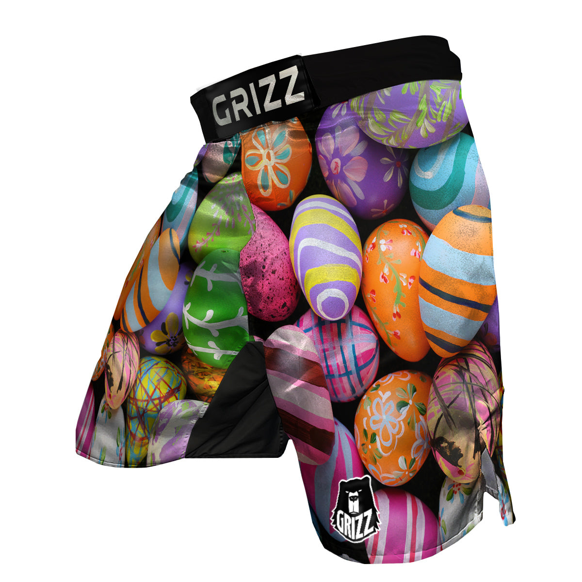 Easter Eggs Colorful Print MMA Shorts-grizzshop