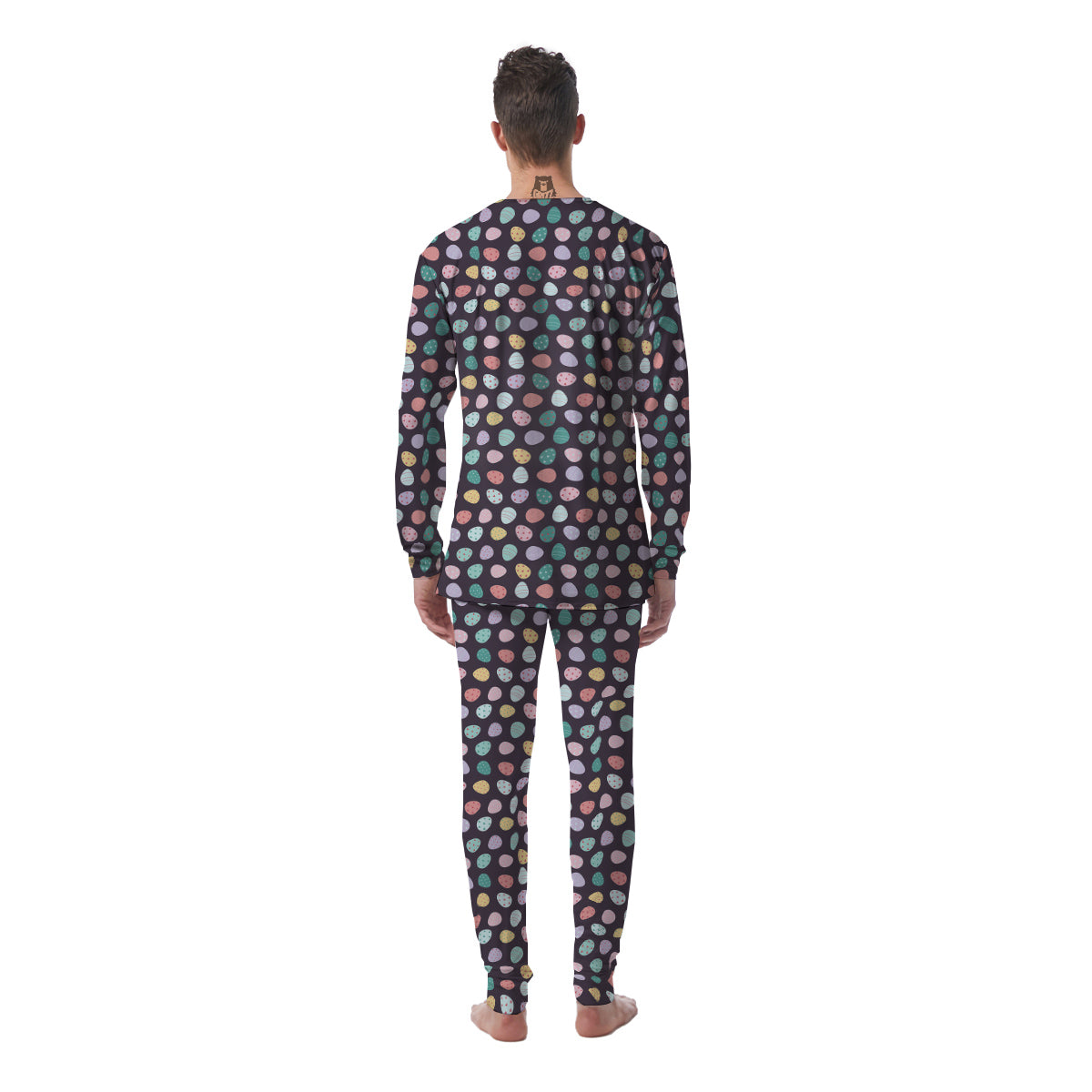 Easter Eggs Cute Print Pattern Men's Pajamas-grizzshop