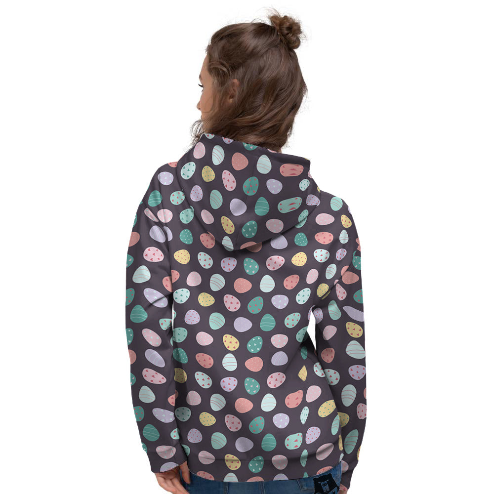 Easter Eggs Cute Print Pattern Women's Hoodie-grizzshop