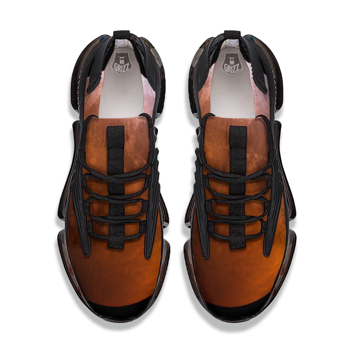 Eclipse Total Lunar Print Black Gym Shoes-grizzshop