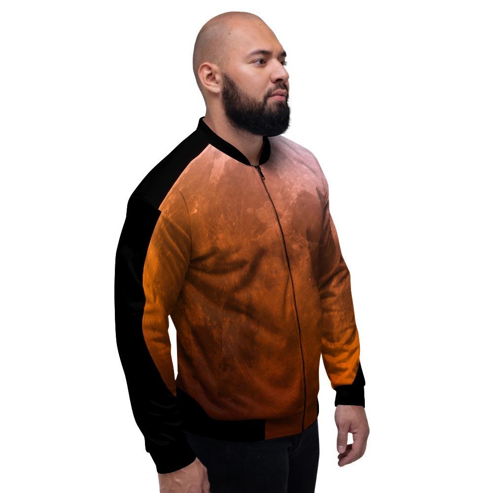 Eclipse Total Lunar Print Men's Bomber Jacket-grizzshop