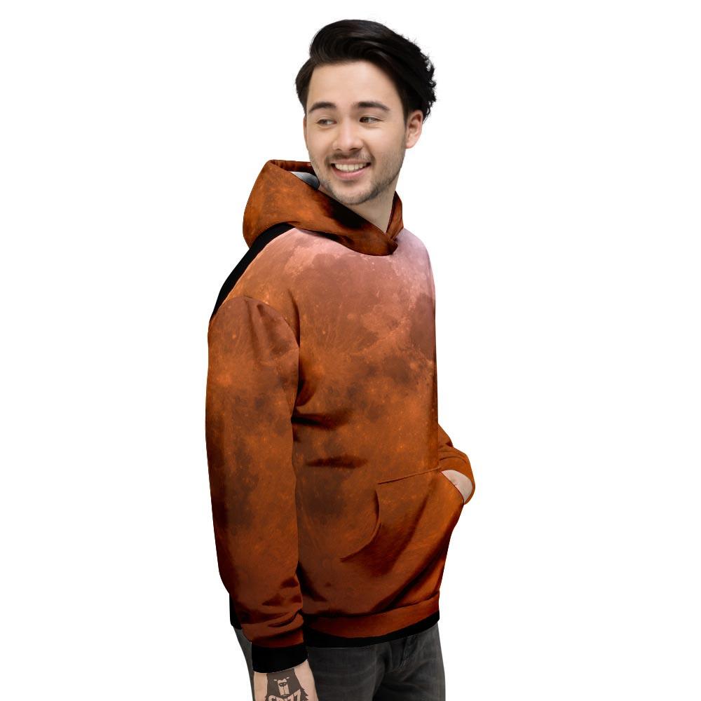 Eclipse Total Lunar Print Men's Hoodie-grizzshop