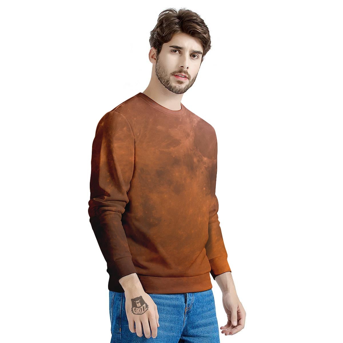 Eclipse Total Lunar Print Men's Sweatshirt-grizzshop