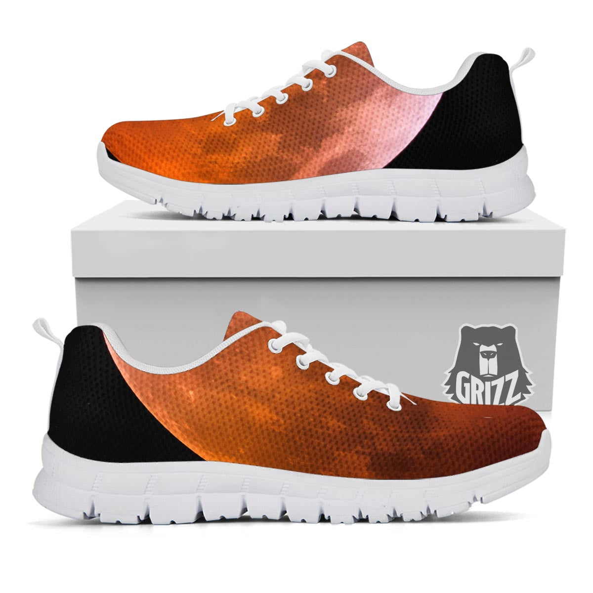 Eclipse Total Lunar Print White Sneaker-grizzshop