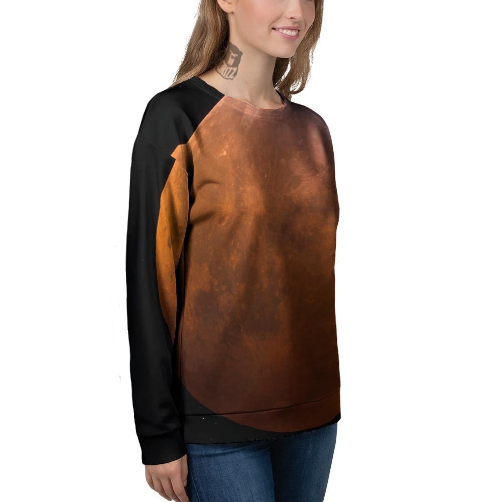 Eclipse Total Lunar Print Women's Sweatshirt-grizzshop