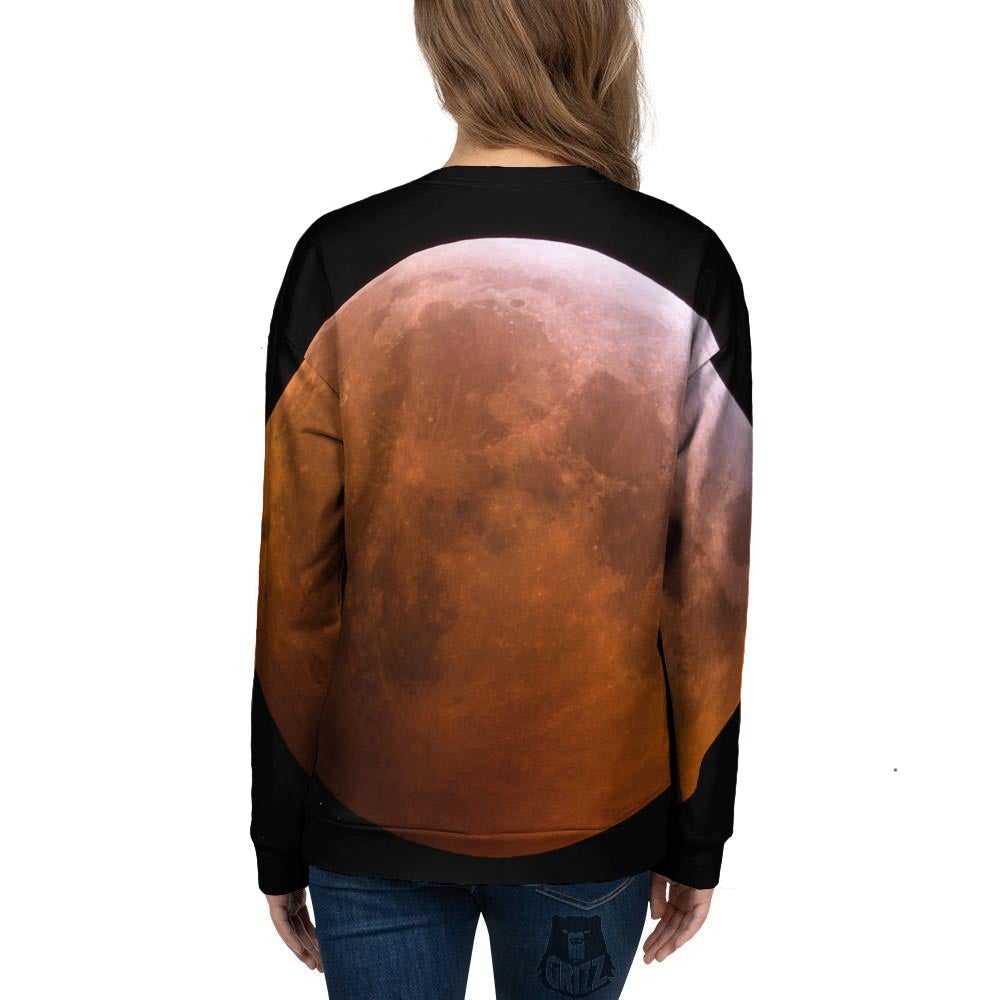 Eclipse Total Lunar Print Women's Sweatshirt-grizzshop