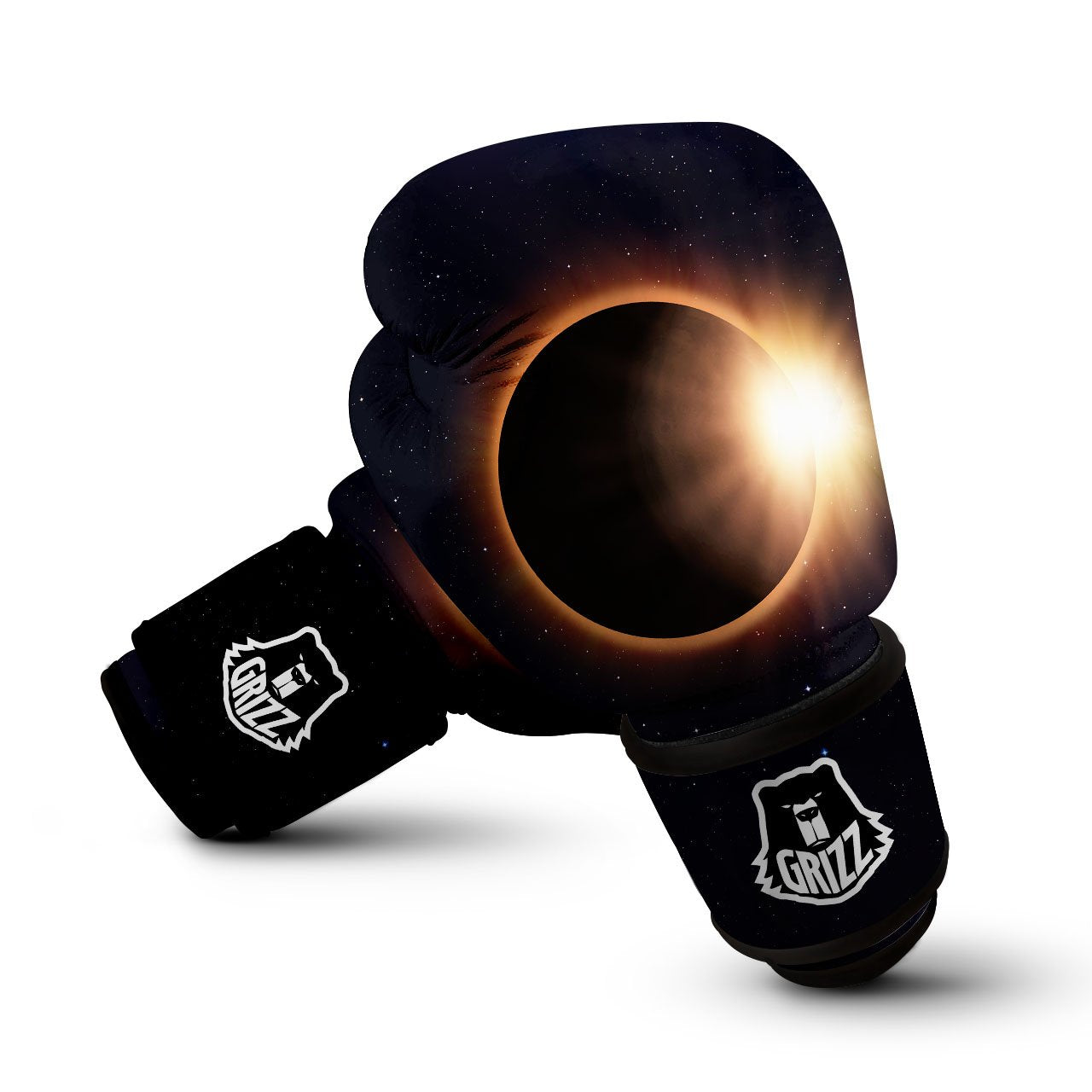 Eclipse Total Solar Print Boxing Gloves-grizzshop
