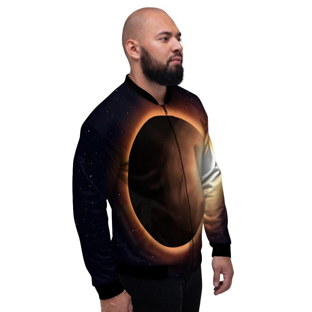 Eclipse Total Solar Print Men's Bomber Jacket-grizzshop