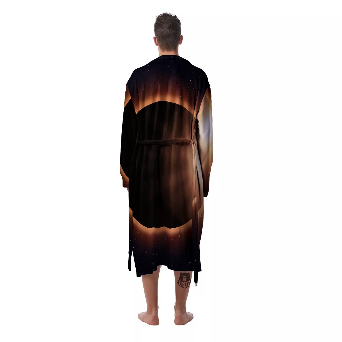 Eclipse Total Solar Print Men's Robe-grizzshop