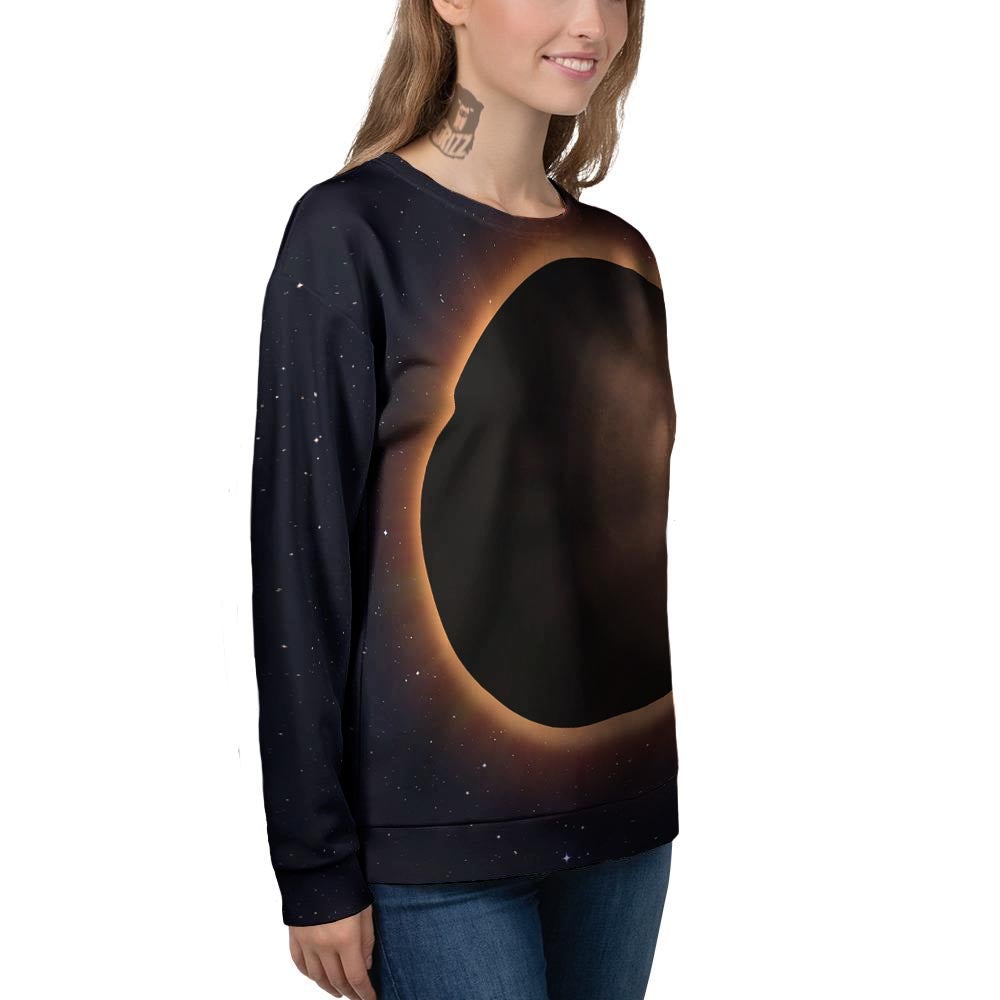 Eclipse Total Solar Print Women's Sweatshirt-grizzshop