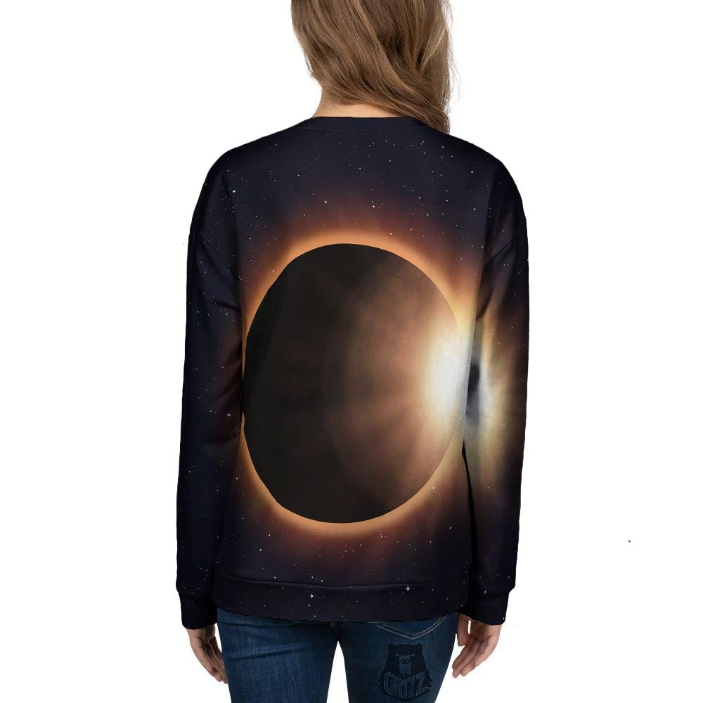 Eclipse Total Solar Print Women's Sweatshirt-grizzshop