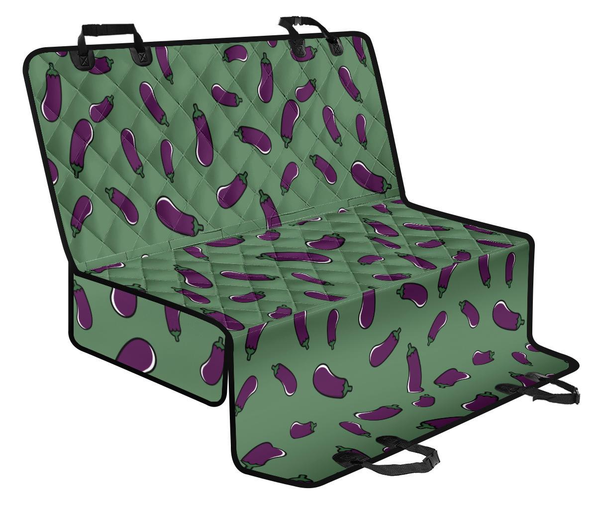 Eggplant Pattern Print Pet Car Seat Cover-grizzshop