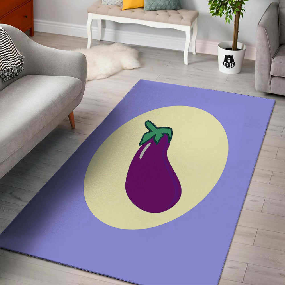 Eggplant Print Floor Mat-grizzshop